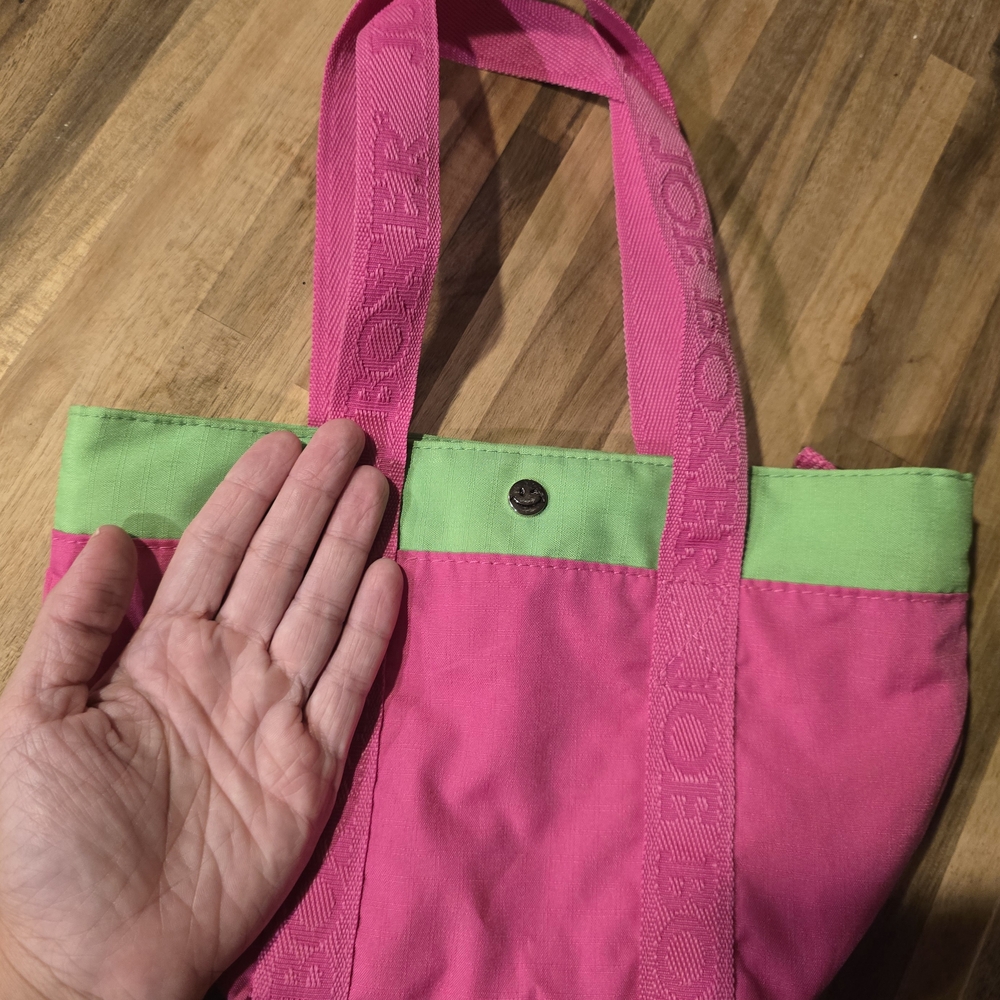 Joe Boxer 90's Pink and Green Small Tote Bag